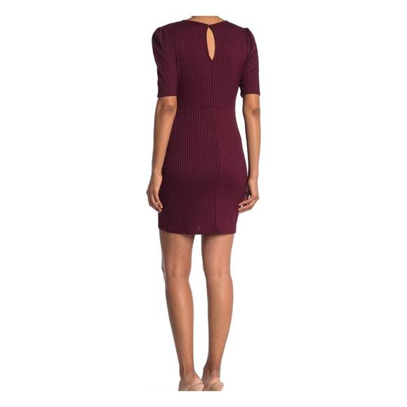 Max + Ash short sleeve knit sheath dress in Raisin SZ Medium casual - Picture 2 of 3